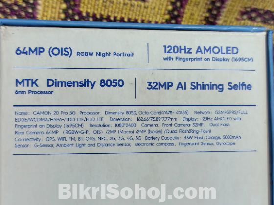 Tecno Camon 20 pro